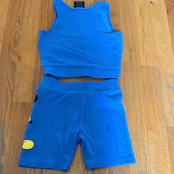 Disney Mickey and Friends girls Blue Mickey Mouse Tank and Shorts Set - Picture 6 of 6